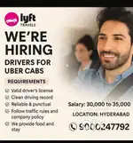 Uber cab driving