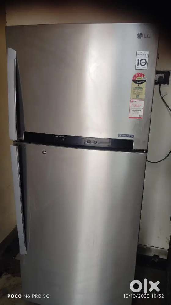 Lg big double door inverter fridge