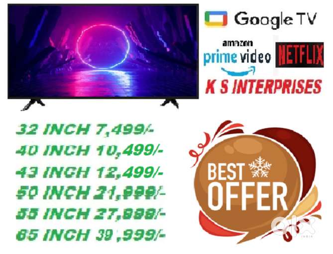 WINTER SALE 50 INCH GOOGLE TV, 4K UHD, VOICE COMMAND @ 21,999/- ONLY
