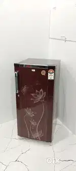 Single door refrigerator flower model 5star rating with stabilizer