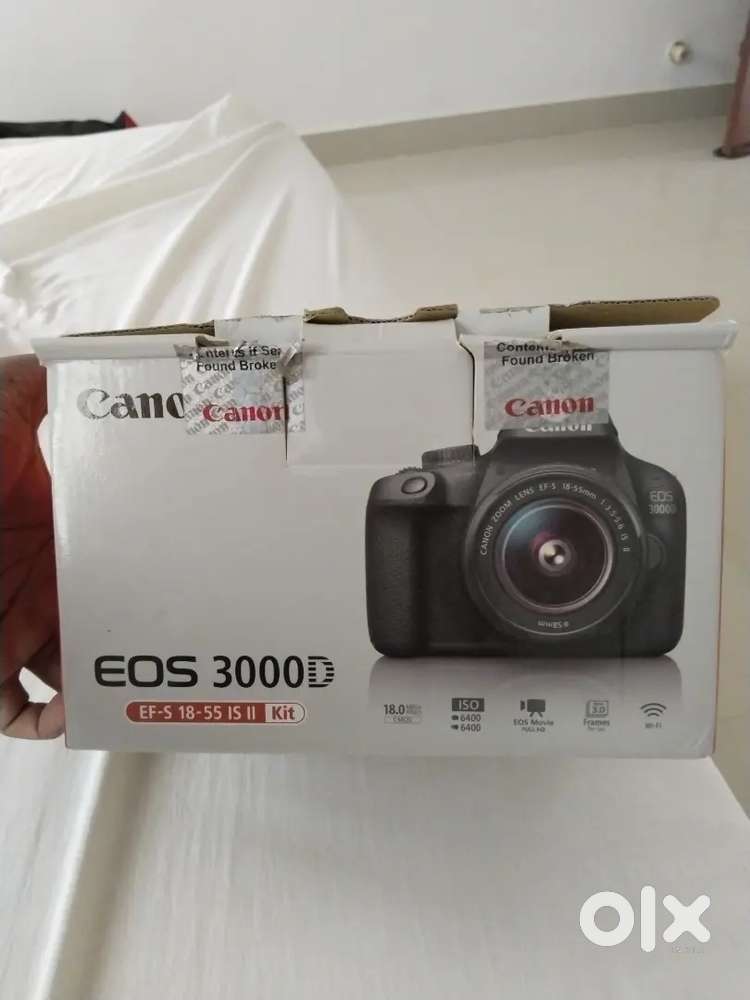 Canon 3000D + 50mm lens + kit lens + bag + strap