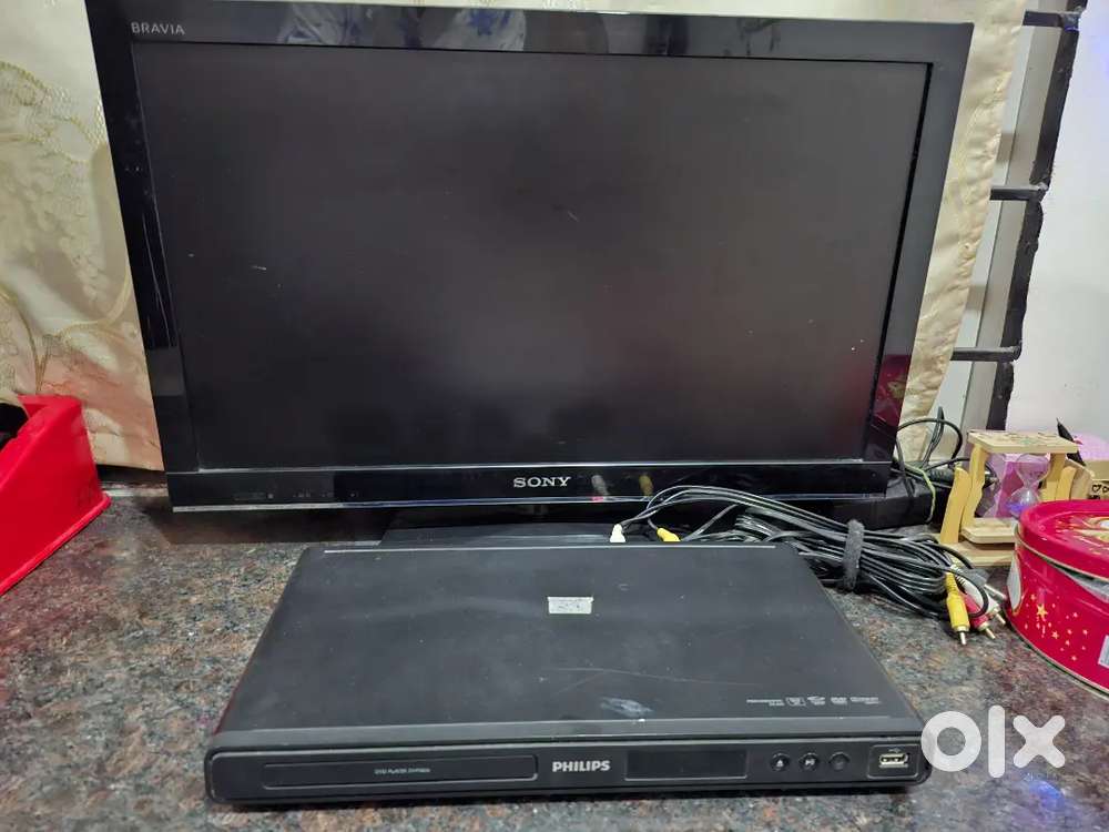 22 SONY LED TV & PHILIPS DVD player(PenDrive also)