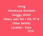 Warehouse Assistant (Sulur)