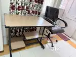Study table and revolving chair