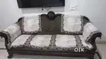 7 Seater Sofa Set with Glass Table