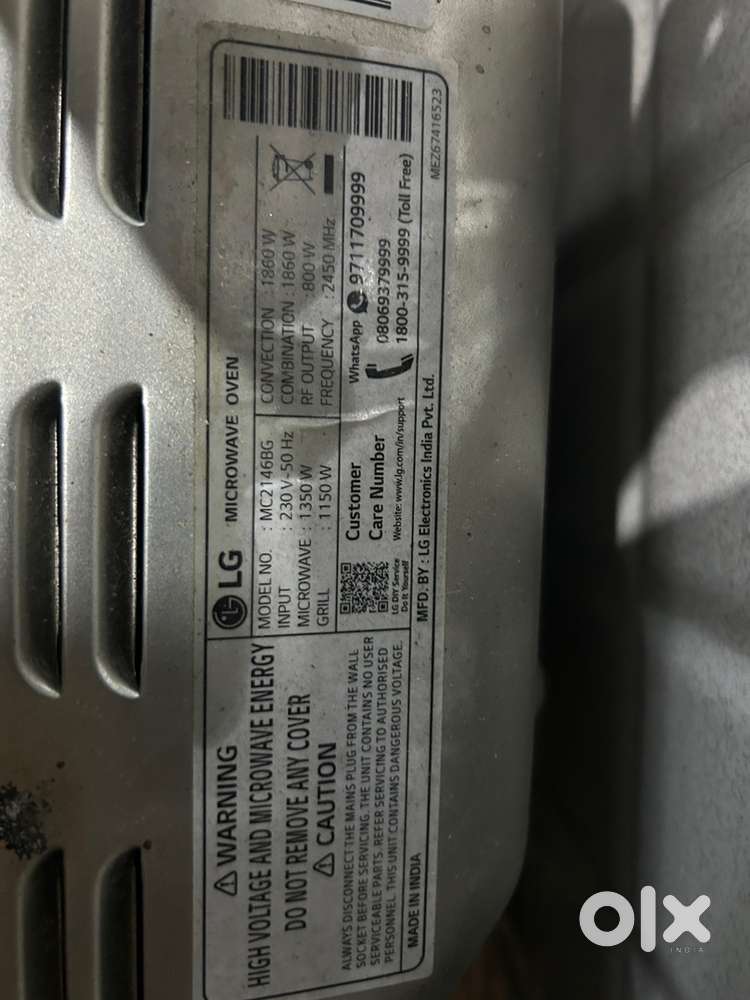 LG 21 L Convection Microwave Oven