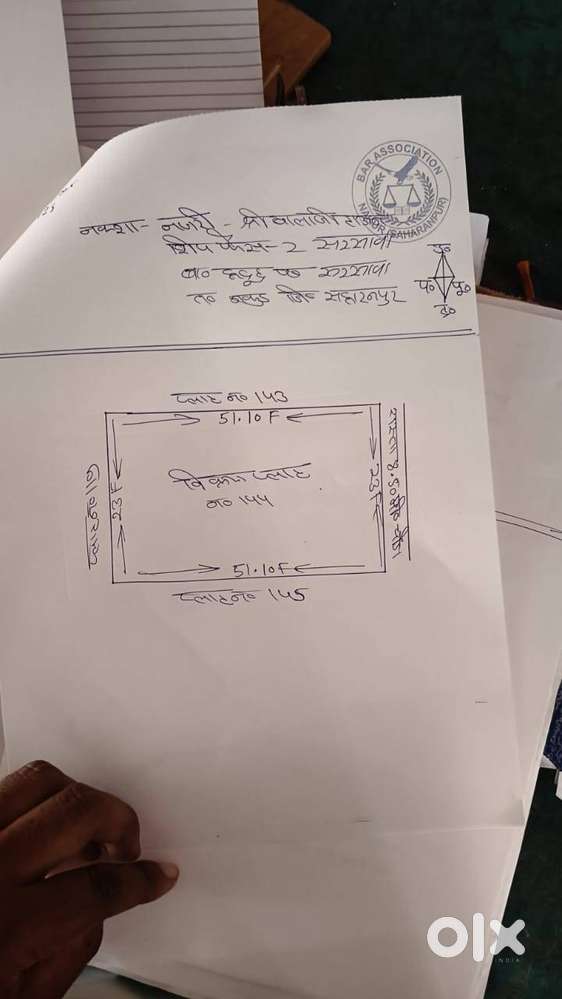 Plot for sale in Harethi near transport Nagar