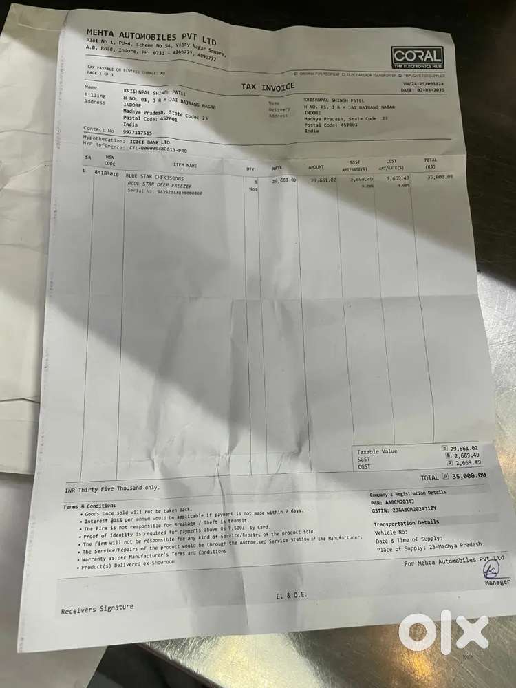 Brand new Deep fridge