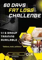 60 days fatloss challenge online group & 1:1 training available