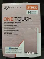 Seagate 2TB sealed box new with original Bill one touch rose gold