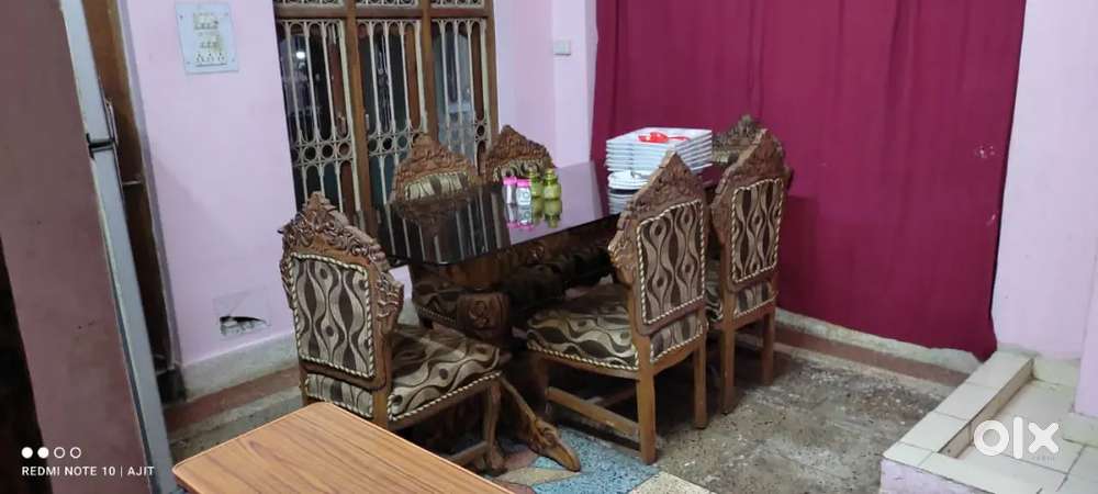 Original ( sagwaan) teakwood designer dining table