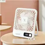 Fumato WaveX Digital Mini Portable Fan (White, 3.5W)