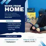 Work from home by using only smartphone
