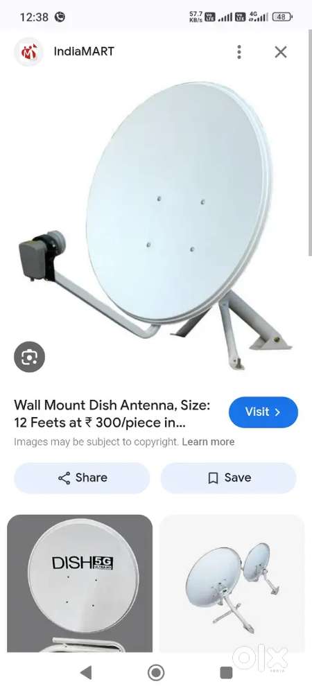 dth antenna, setup box with long wire