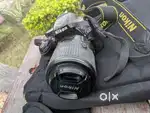 Nikon D5200 DSLR with two lenses, Charger & Datacable