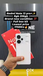 Redmi Note 13 pro plus 8gb 256gb full box kit lowest price at safezone