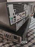 4 Computer set with one extra led monitor