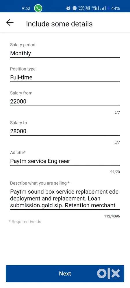 Paytm service Engineer