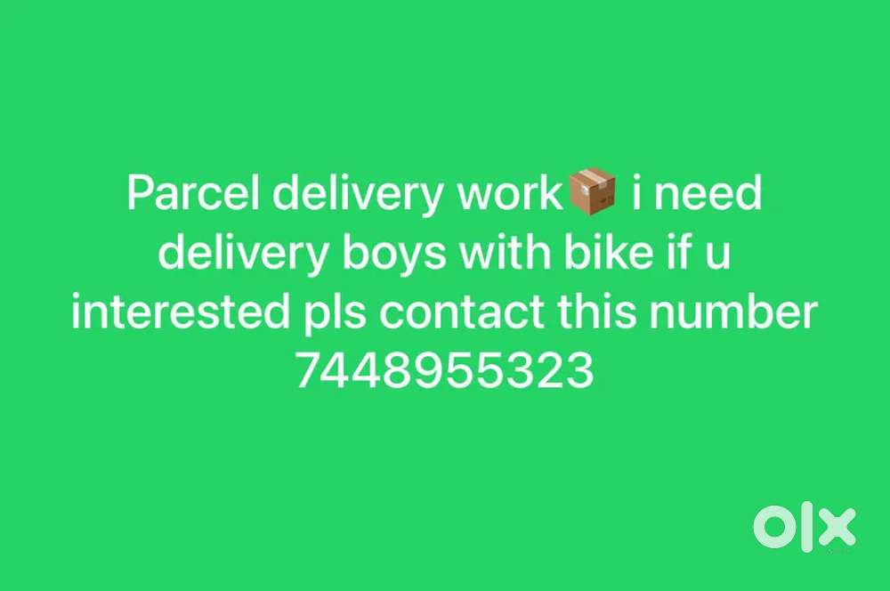 Insta courier parcel delivery job