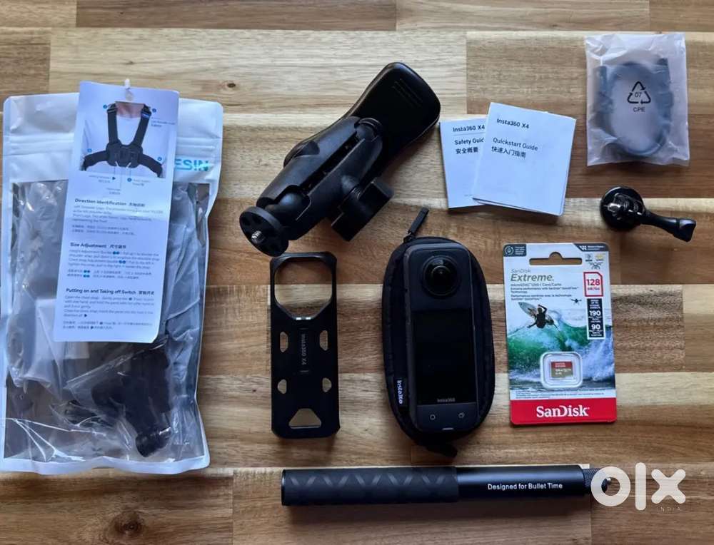 Insta360 X4 ONE X4 8K 360 Action Camera + Motorcycle Mount