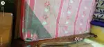 Wooden double bed+Steel Wardrobe+Steel Showcase+wooden Dressing table