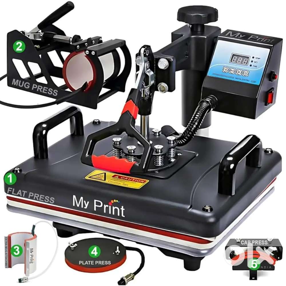 Tshirt printing machine 5 in 1 combo
