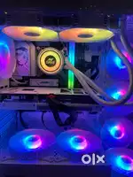 GAMING PC - i5 14th Gen , RTX 5060 white Build with 27inch monitor