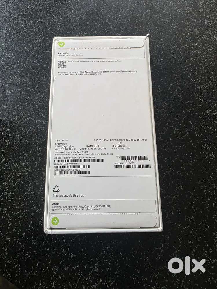 APPLE IPHONE 16E CEALED