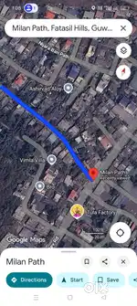 Guwahati Chandmari milan path per katha price 90 Lakhs