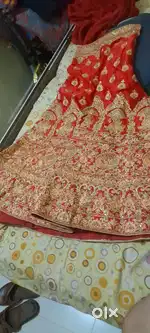Heavy border design lehenga 4500 ka liya ta 1800 mai de rahe hain