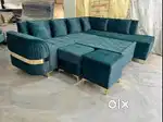 Sofa super sale buy new sofa 8499, L size sofa 13990/- EMI on bank