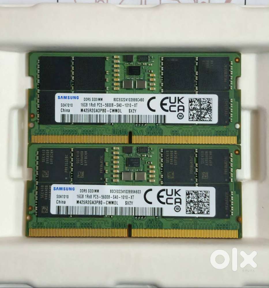 Samsung 32GB (2×16GB) DDR5 SO-DIMM Laptop RAM  5600 MHz  Like New