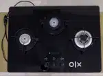 Faber 3 Burner Electric Gas Stove, Glass GB 30 MT (Used)
