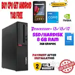 Coding CPU Intel i5-i3/500 GB/8Gb Ram/2GB Graphic/Win10/computer/DvD