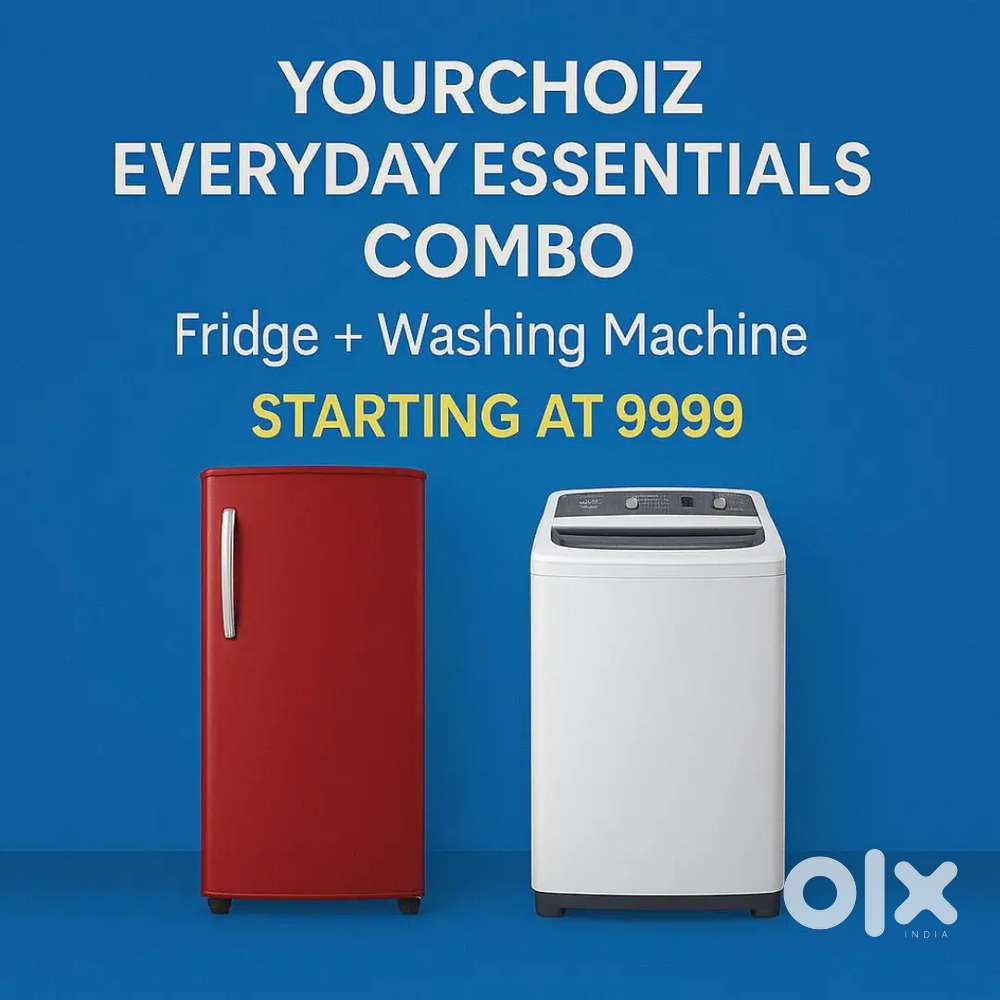 Single door refrigerator and top load washing machine