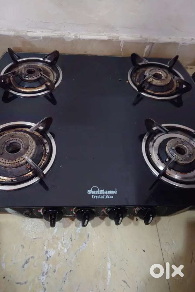 Sunflame crystal plus 4 burner