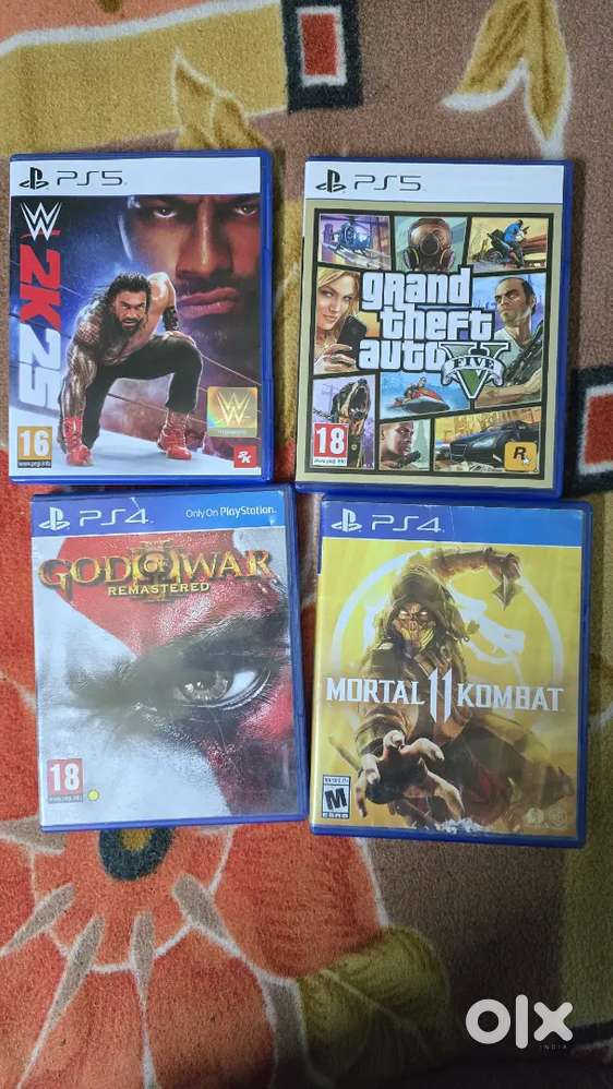 Playstation 4 and 5 games