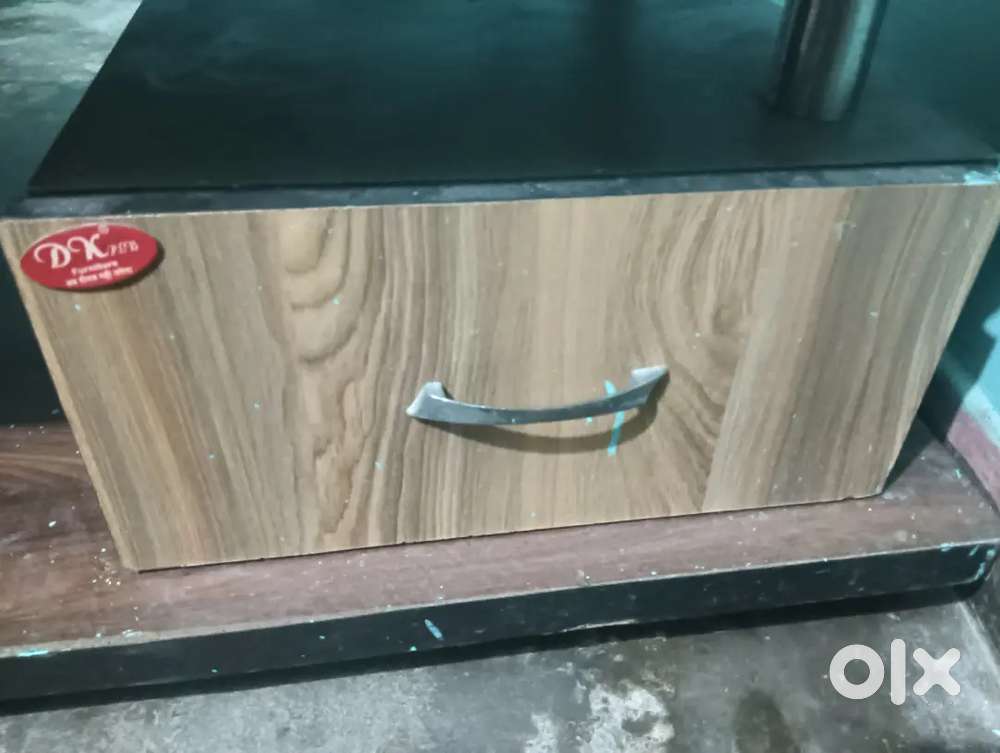 Wooden glass table