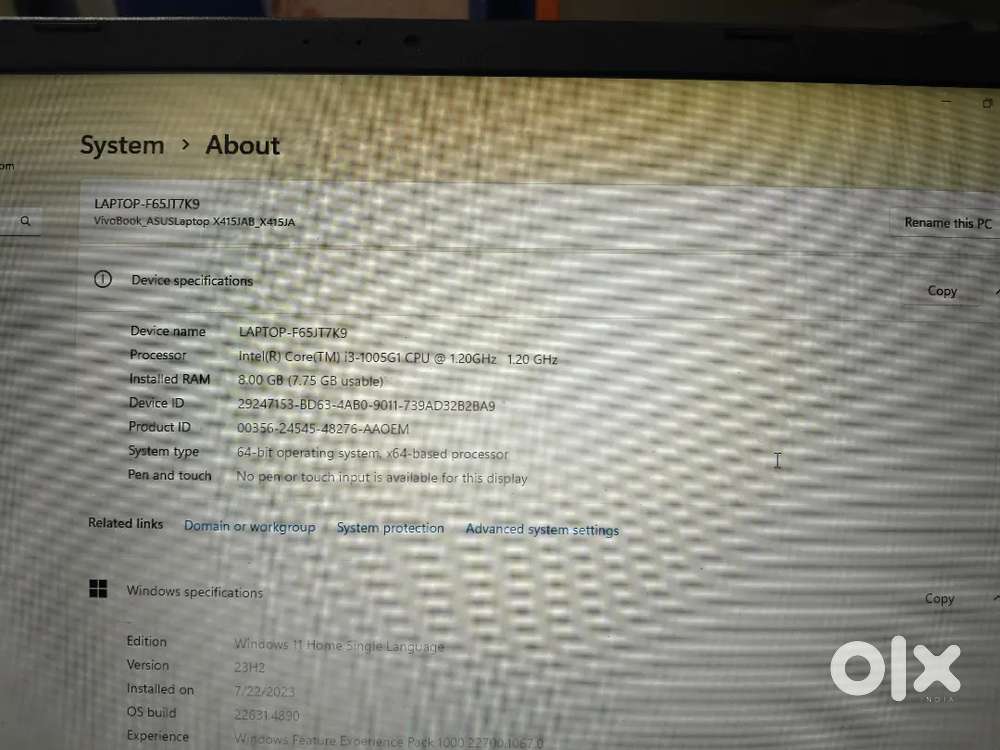 Asus laptop excellent condition