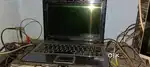 Hp compaq presario notebook B1200 with open adapter ,display blinks.