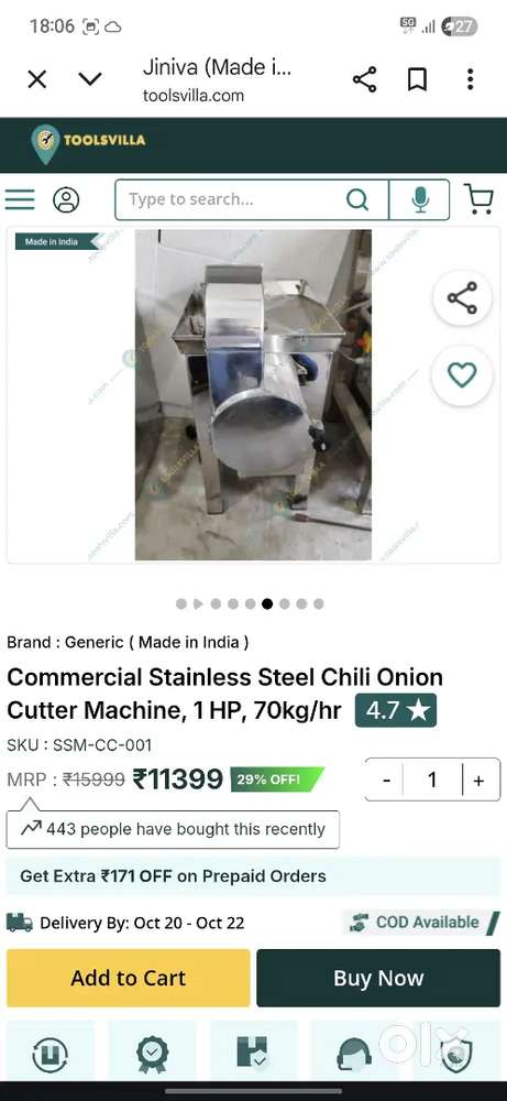 Onion cutter machine