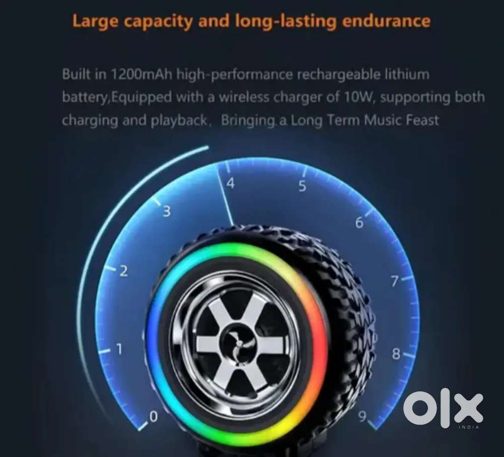 Tire shaped Bluetooth speakers.