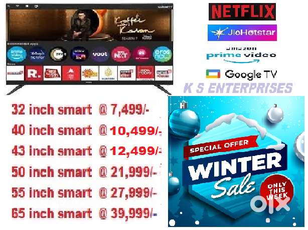WINTER SALE 40 INCHES  SMART, 4K UHD LED TV IN 10,499 ONLY.