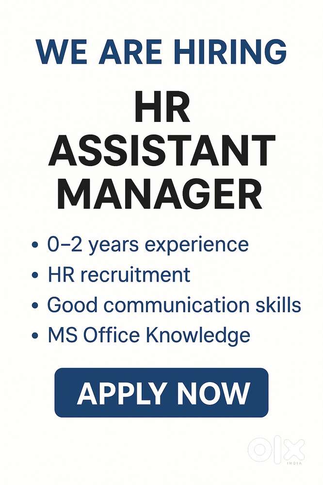 Looking For HR Assistant Manager Job