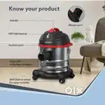 AGARO Ace Wet & Dry Vacuum Cleaner 1600 W, 21.5 kPa,Dust Bag, 21L Tank