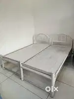 Sturdy Double Bed (6'×6') | Iron Pipe | Heavy Duty | No Cushion