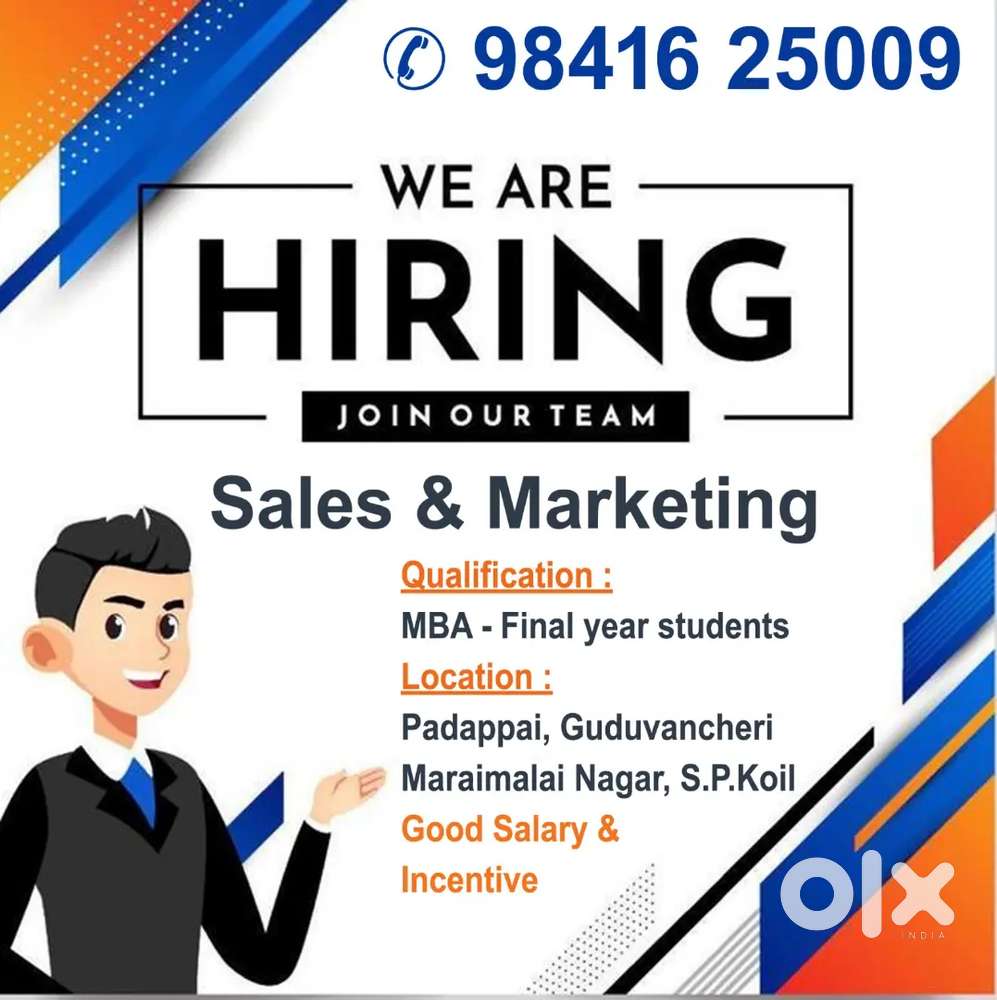 We are hiring sales and marketing