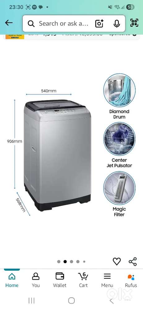 Fully automatic washing machine top load