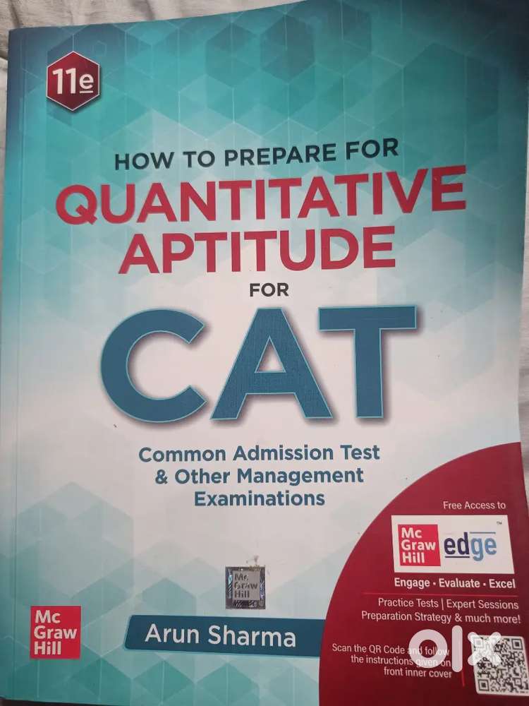CAT Arun Sharma Quantitative aptitude preparation by McGrawHill