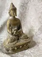 Antique pure brass solid heavy budha statue